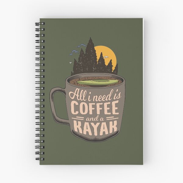 Item preview, Coffee & Kayak Art Gift For Kayaking and Paddling Lovers designed and sold by MrEddie10.