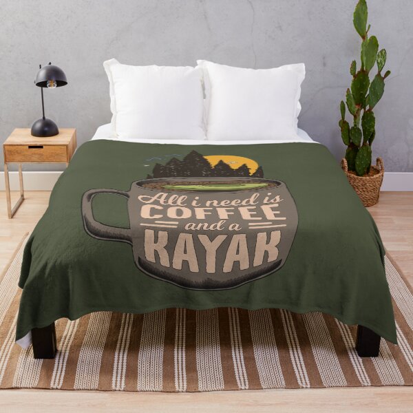 Item preview, Coffee & Kayak Art Gift For Kayaking and Paddling Lovers designed and sold by MrEddie10.