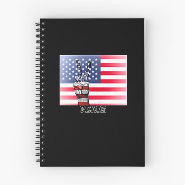 Item preview, Peace Sign Hand on Distressed American Flag USA designed and sold by merch-Mashed.