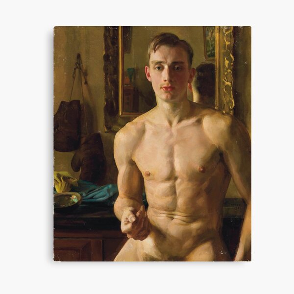The Boxer (1933) by Konstantin Somov Canvas Print