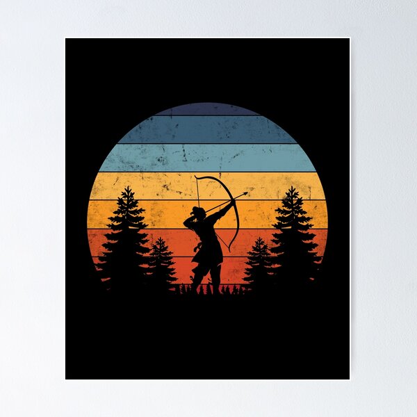 Item preview, Archery, Archer Bow, Vintage Retro Distressed Design designed and sold by Provio.