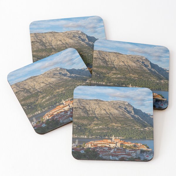 Item preview, Panorama of Korcula old town before sunset designed and sold by wellsie82.