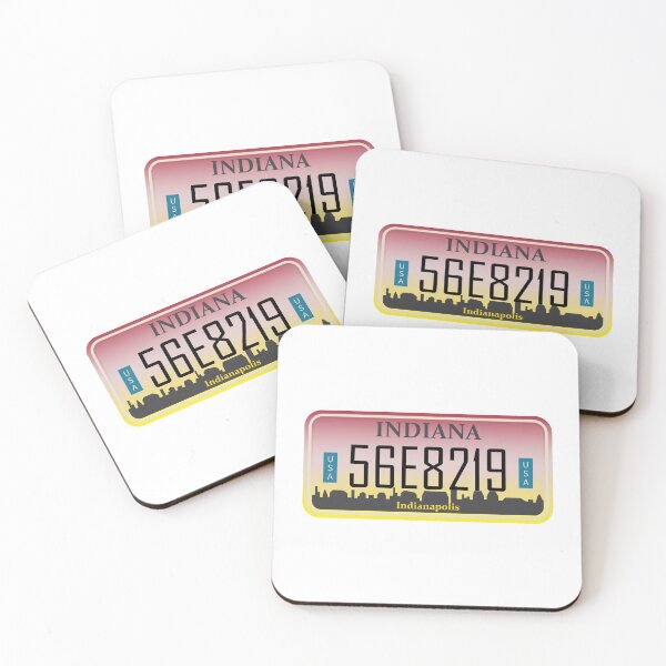 Item preview, Indiana License Plate designed and sold by Novel Gifts.