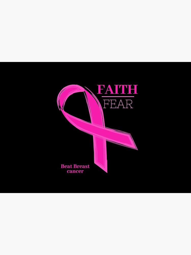 "FAITH over Fear - Beat Breast Cancer " Mask by Lowk3i ...