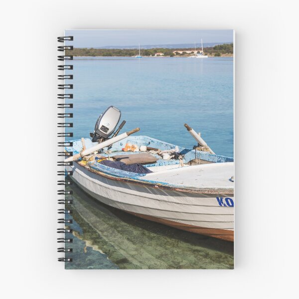 Item preview, Fishing boat in the shallow waters designed and sold by wellsie82.