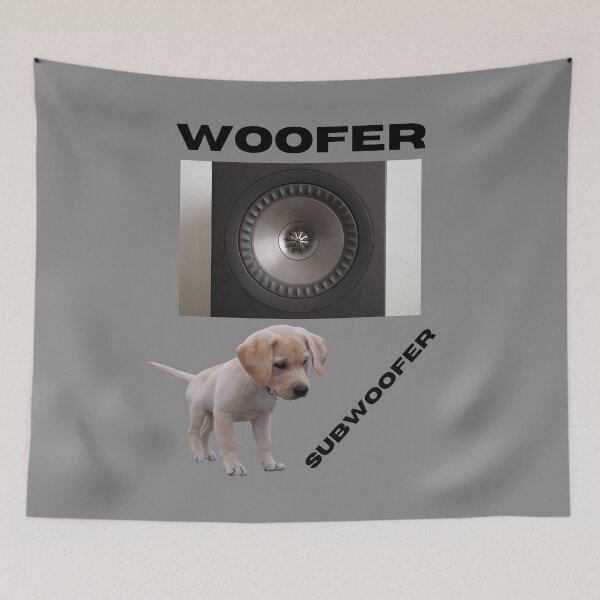 Item preview, Woofer and Subwoofer - cute puppy design designed and sold by DerekJSmith.