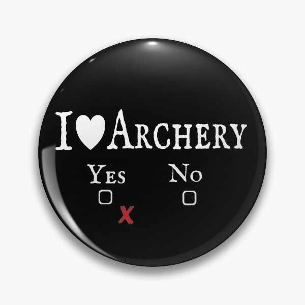 Item preview, I Love Archery, yes/no - funny archer, Archer Bow, Vintage Retro Distressed Design designed and sold by Provio.