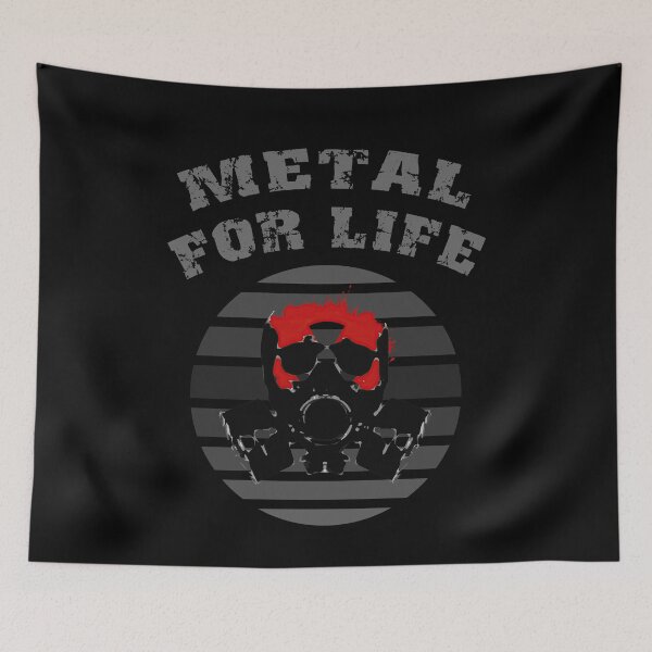 Item preview, Metal Music Skull - Metal For Life (Thrash, Death, Black, Power, Death, Rap Metal) designed and sold by sherwinc.
