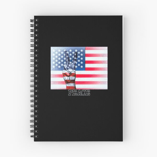 Item preview, Peace Sign Hand on Distressed American Flag USA designed and sold by merch-Mashed.