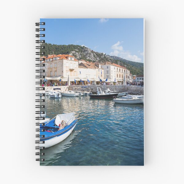 Item preview, Boats in Hvar Town harbour designed and sold by wellsie82.