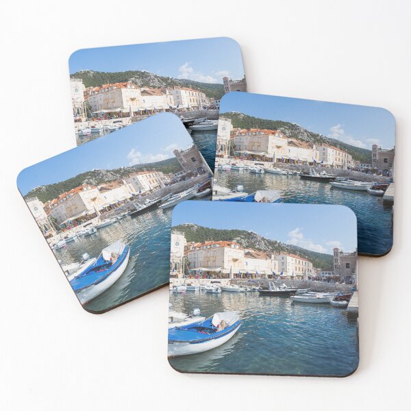 Item preview, Boats in Hvar Town harbour designed and sold by wellsie82.