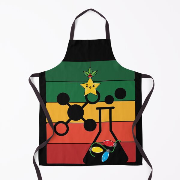 Item preview, CHRISTMAS STRIPES KAWAII STAR with CHEMISTRY FLASK MEDICAL LABORATORY SCIENTIST designed and sold by Hippiesole.