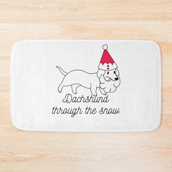 Item preview, Dachshund through the snow designed and sold by bekindclothing-.