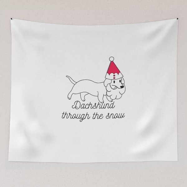 Item preview, Dachshund through the snow designed and sold by bekindclothing-.
