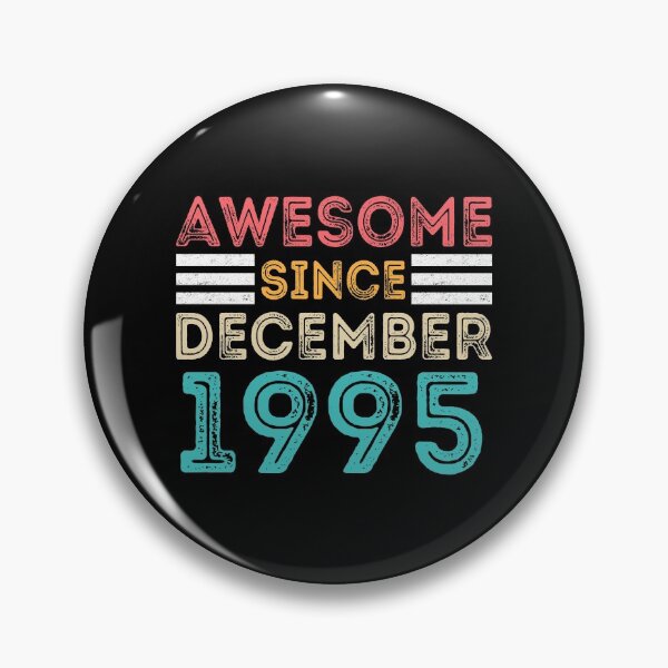 Item preview, Retro Vintage 25th Birthday - Awesome Since December 1995 designed and sold by meedTee.