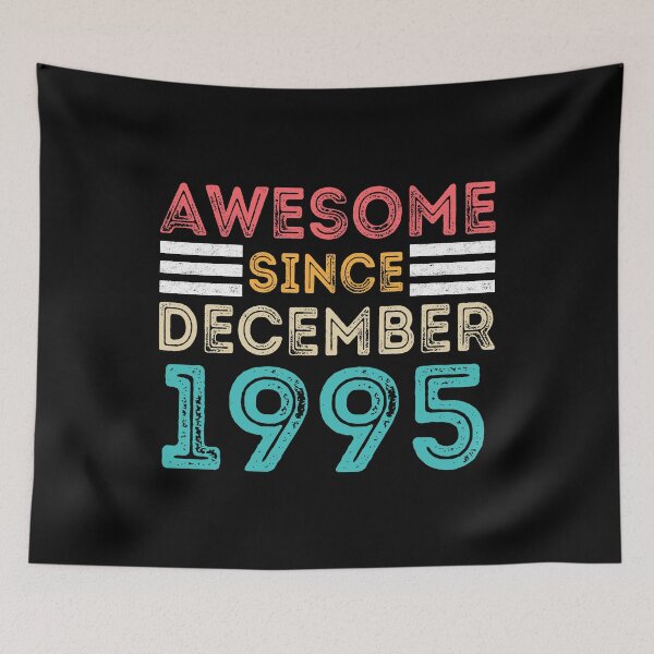 Item preview, Retro Vintage 25th Birthday - Awesome Since December 1995 designed and sold by meedTee.
