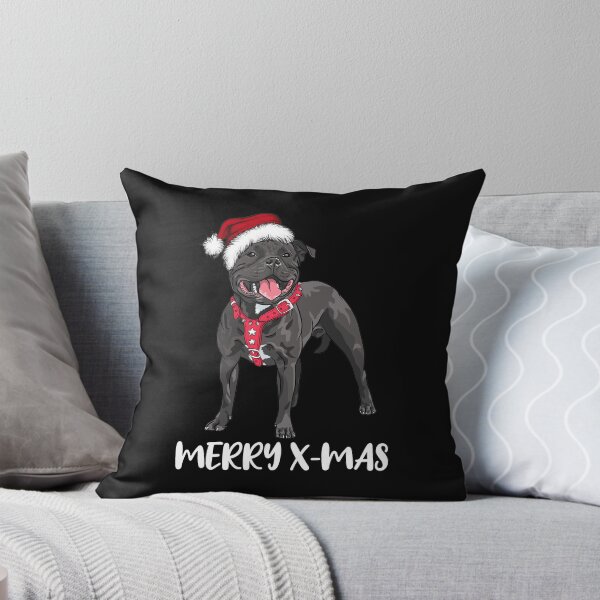 Item preview, Staffordshire Bull Terrier Christmas Merry X-Mas Gift Idea designed and sold by andosmedia.