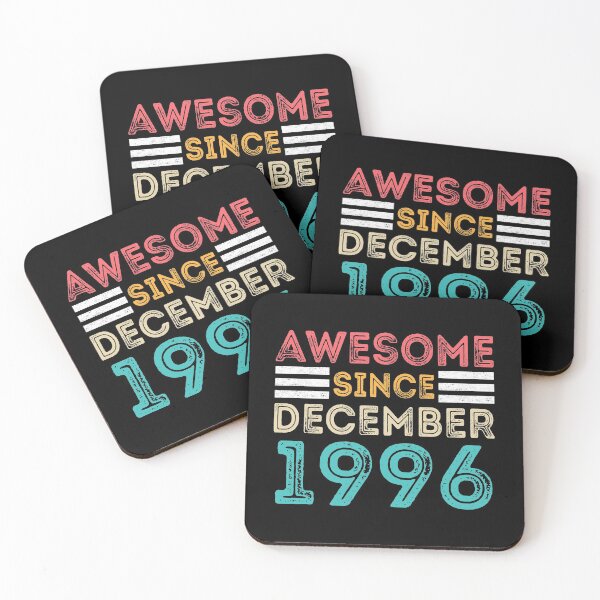 Item preview, Retro Vintage 24th Birthday - Awesome Since December 1996 designed and sold by meedTee.