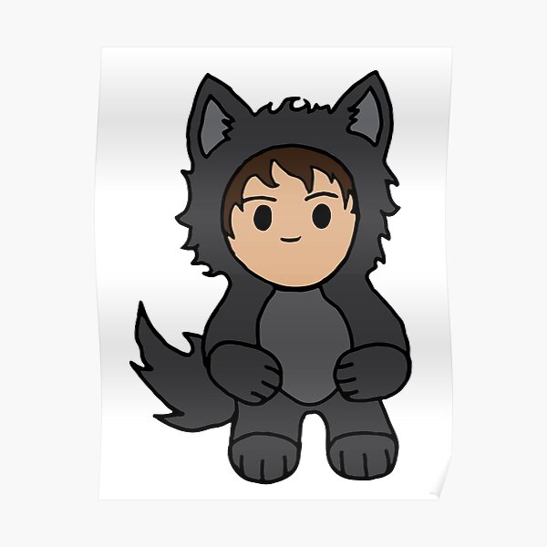 Poster Schattenwolf Redbubble