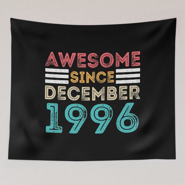 Item preview, Retro Vintage 24th Birthday - Awesome Since December 1996 designed and sold by meedTee.