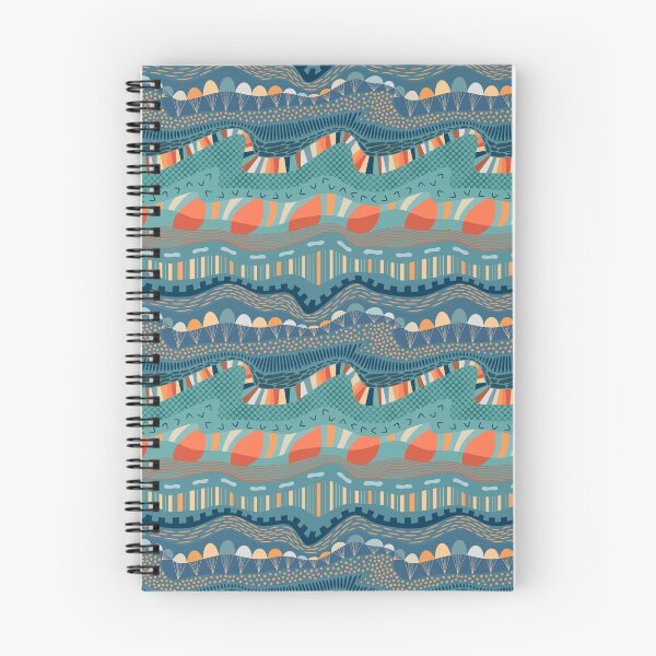 Item preview, Abstract geological layers composition with stylized parachutes designed and sold by Natural-Avenue.
