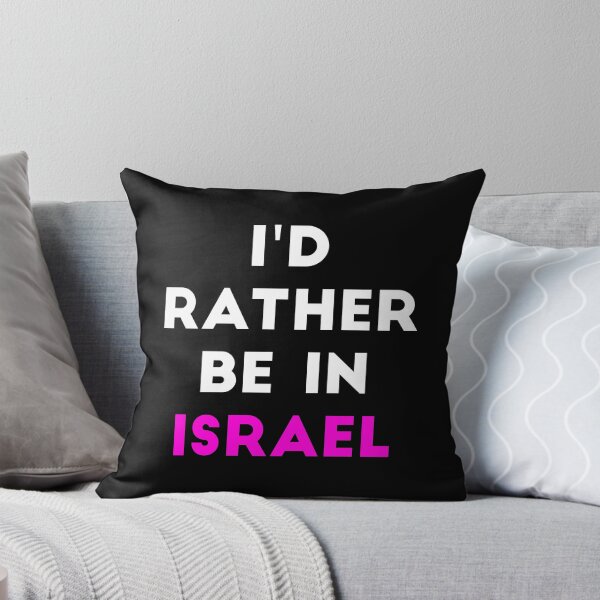 Item preview, I'd Rather Be in Israel (Pink) designed and sold by HebrewHipster.