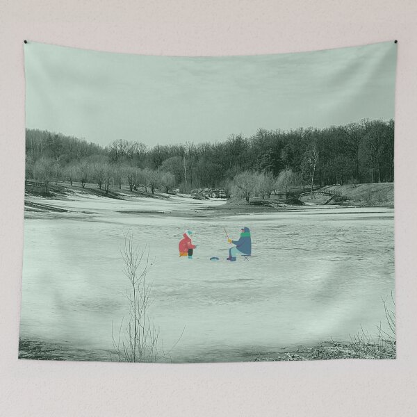 Item preview, Father and Son Ice Fishing designed and sold by TorieWear.