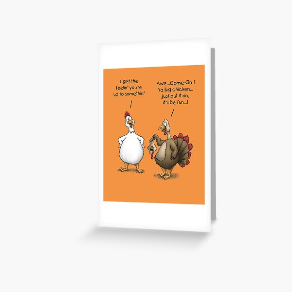 Item preview, Funny Thanksgiving Big Chicken It’ll Be Fun Turkey Cartoon designed and sold by T-minus.