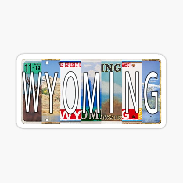 Item preview, Wyoming License Plates designed and sold by stermitkermit.