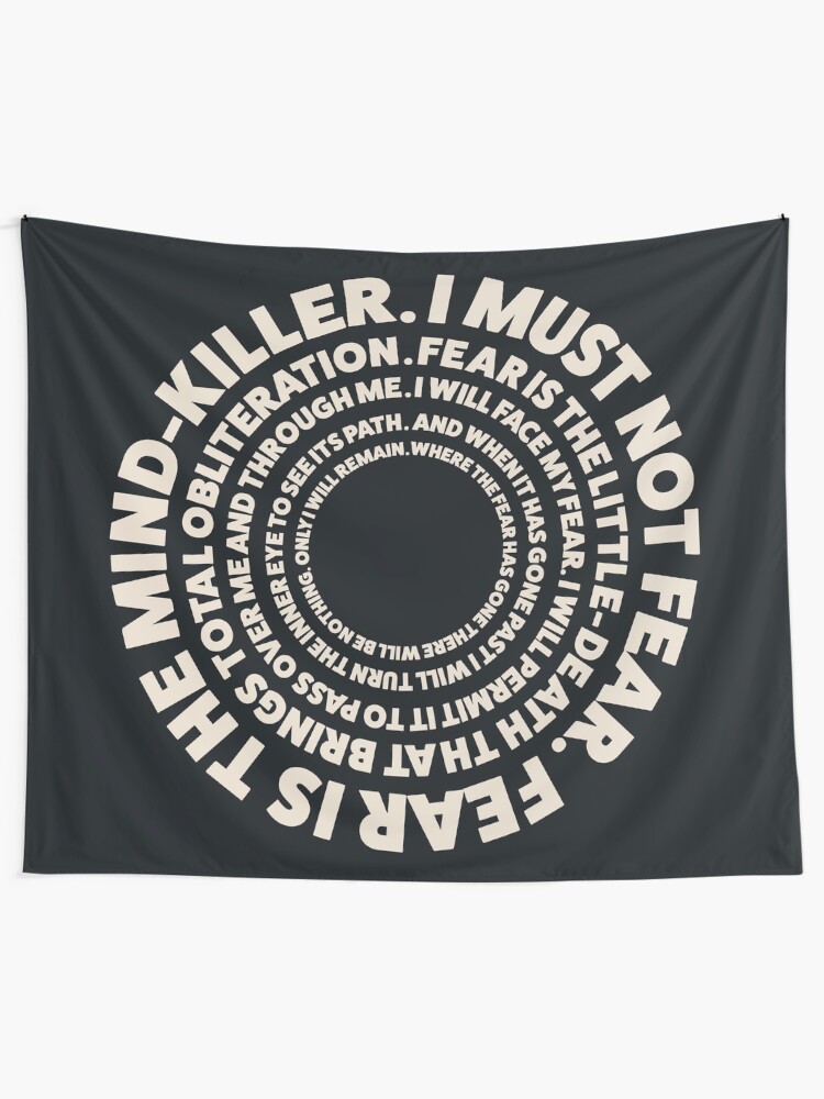 Alternate view of Dune Litany Against Fear Design Tapestry
