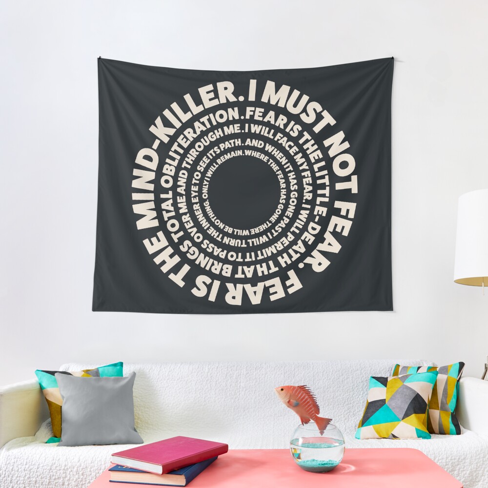 Dune Litany Against Fear Design Tapestry