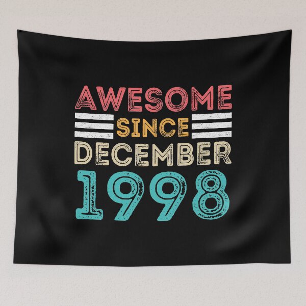Item preview, Retro Vintage Birthday Gift - Awesome Since December 1998 designed and sold by meedTee.