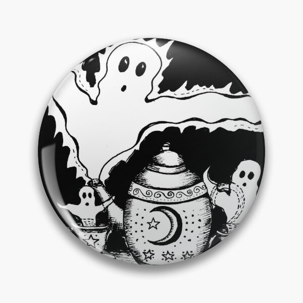 Item preview, Spooky Ghost Tea Party designed and sold by Intergalactic Unicorn: Art by Anna Schmidt.