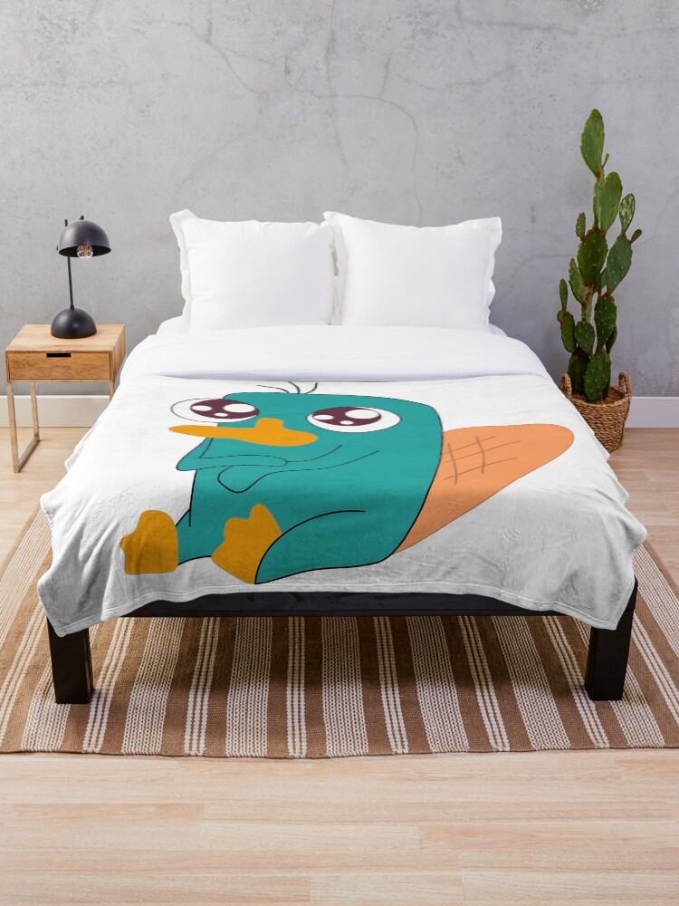 Baby Perry The Platypus Throw Blanket for Sale by Kjerstiana