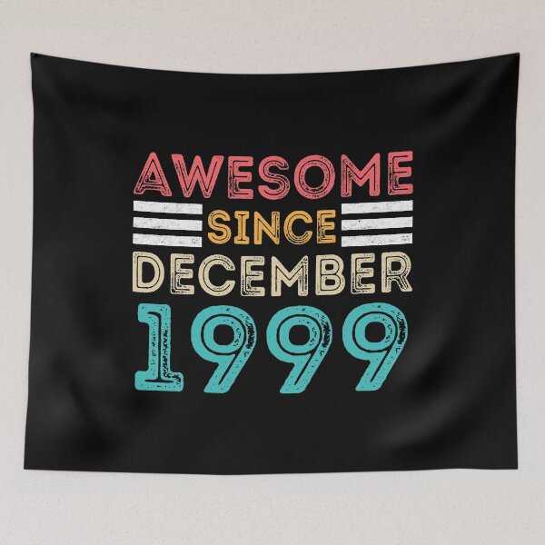 Item preview, Retro Vintage Birthday Gift - Awesome Since December 1999 designed and sold by meedTee.