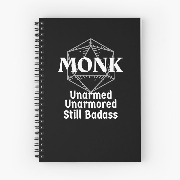 Item preview, Unarmed, Unarmored, Still Badass - DnD Monk Class Print designed and sold by ToplineDesigns.