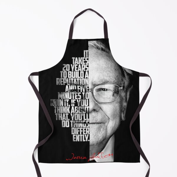 Item preview, Black and white WArren Buffet Entrepreneur quote. designed and sold by Enea Kelo.