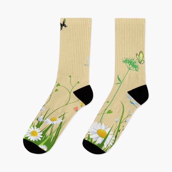 Item preview, Summer grass and Colorful flowers, butterflies and dragonflies  designed and sold by mashmosh.