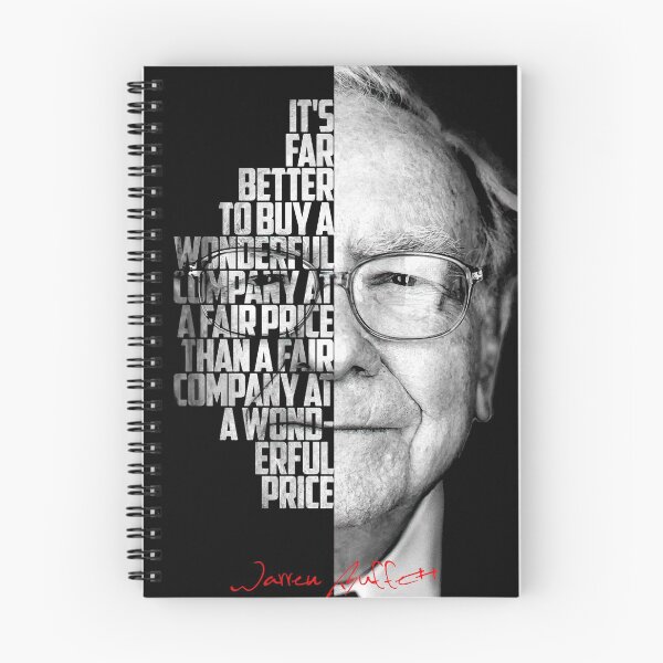 Item preview, Copy of Black and white WArren Buffet Entrepreneur quote. designed and sold by Enea Kelo.