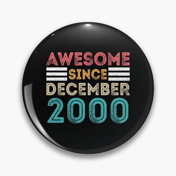 Item preview, Retro Vintage Birthday Gift - Awesome Since December 2000 designed and sold by meedTee.