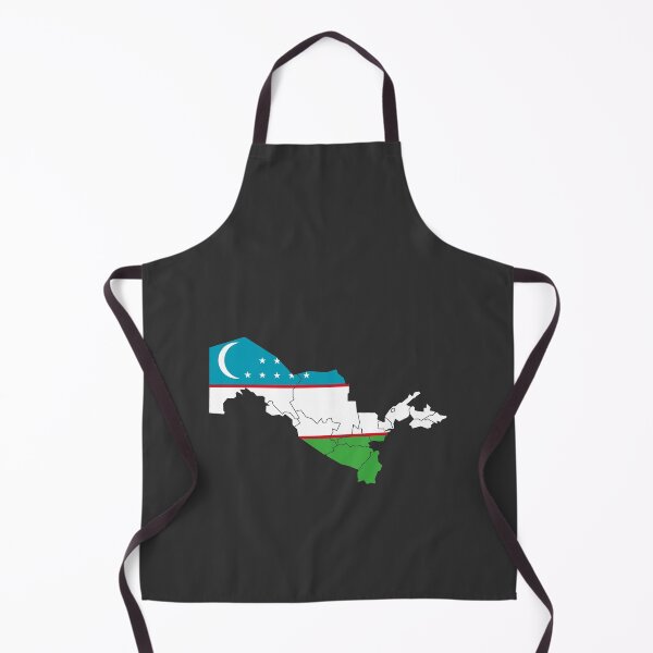 Item preview, Uzbekistan Flag Map with regions designed and sold by Alo.