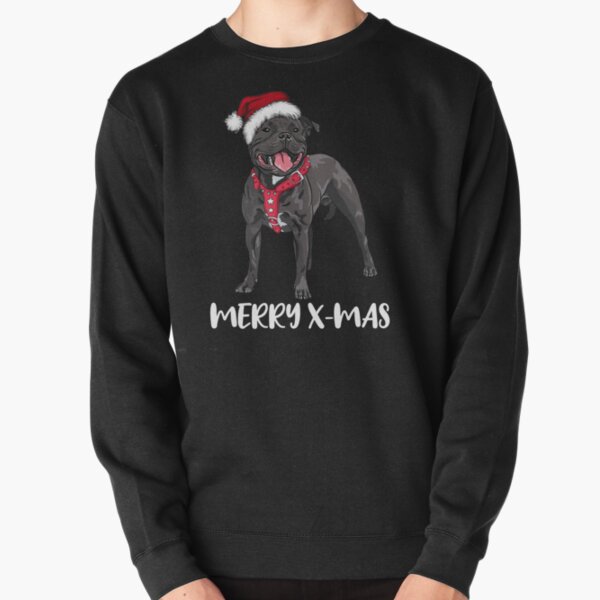 Artikel-Vorschau von Staffordshire Bull Terrier Christmas Merry X-Mas Gift Idea, designt und verkauft von andosmedia.