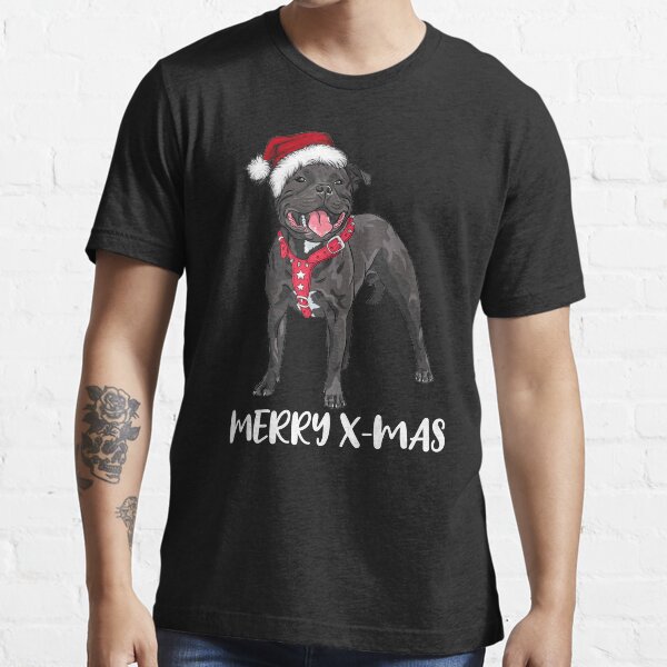 Item preview, Staffordshire Bull Terrier Christmas Merry X-Mas Gift Idea designed and sold by andosmedia.