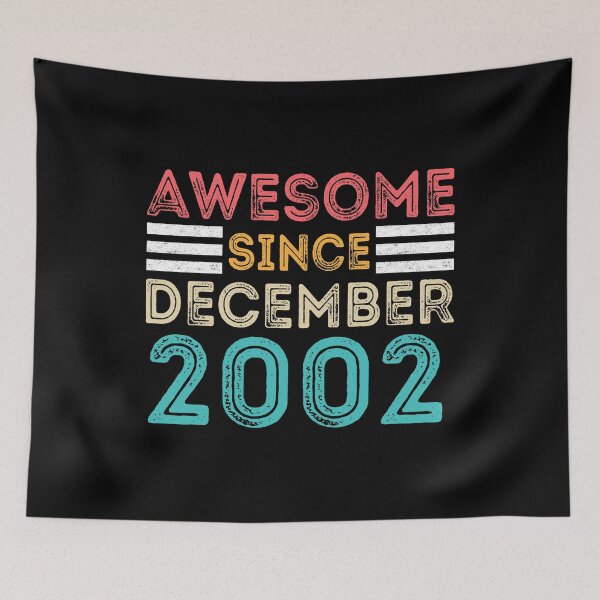 Item preview, Retro Vintage Birthday Gift - Awesome Since December 2002 designed and sold by meedTee.