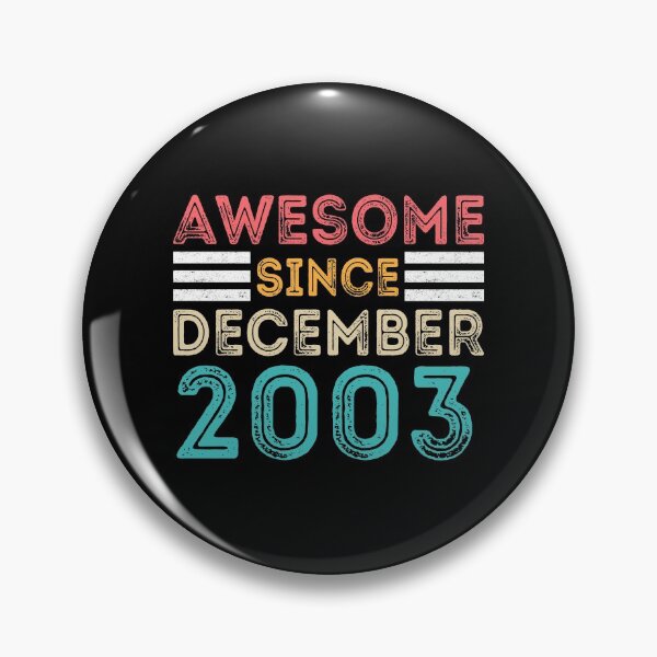 Item preview, Retro Vintage Birthday Gift - Awesome Since December 2003 designed and sold by meedTee.