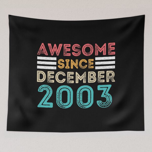 Item preview, Retro Vintage Birthday Gift - Awesome Since December 2003 designed and sold by meedTee.