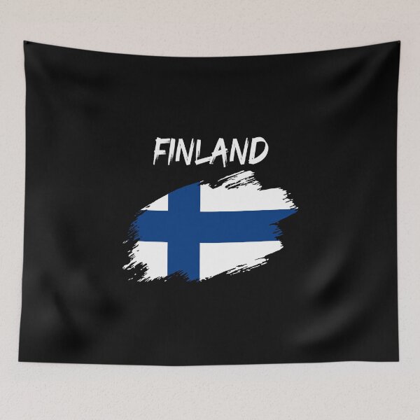 Item preview, Finland Finnish flag flag designed and sold by GeogDesigns.