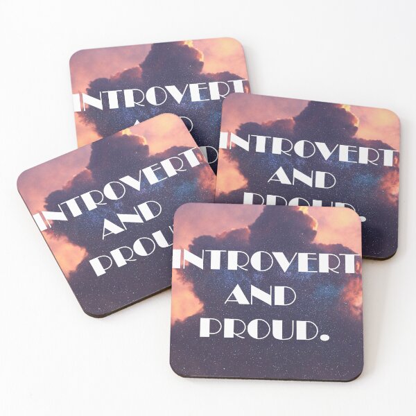 Item preview, Empowering "Introvert and Proud" Psychology-related design designed and sold by Maria Vinu.