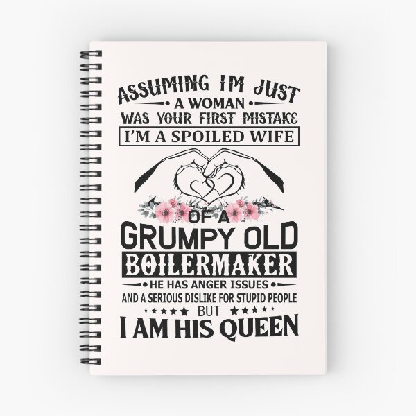 Item preview, I'm A Spoiled Wife Grumpy Old Boilermaker  designed and sold by trendsshop.