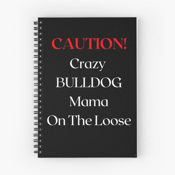 Aperçu de l'œuvre Attention, maman Bulldog folle en liberté créée et vendue par FunPrint.